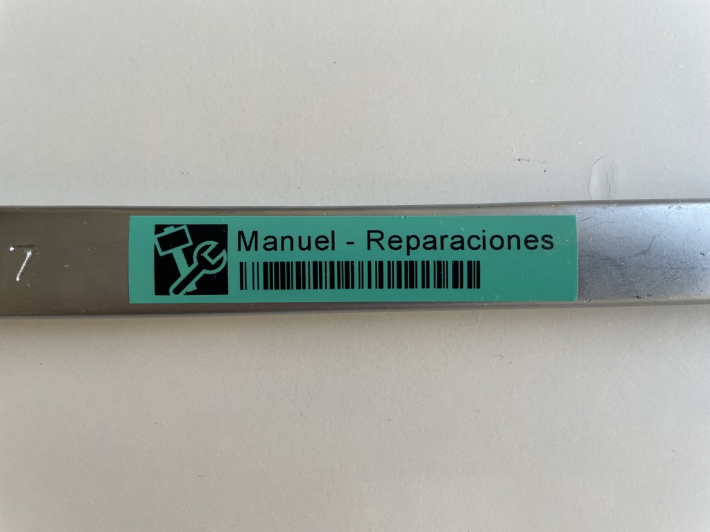 Etiquetas Para Herramientas/Activo Fijo Verdes Tepra Pro SC12GW