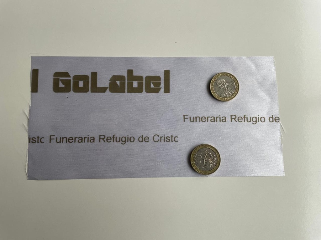 Cinta Funeraria Rollo Satin 95mm 50 mts Blanco