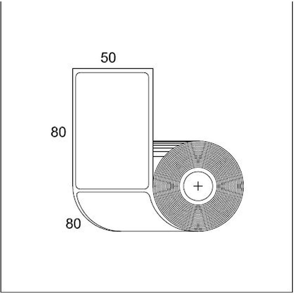 Etiquetas para Impresora Xprinter 80x50mm x 500 uds Térmicas Directas