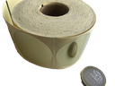 Rollo Etiquetas Adhesivas Doradas Metálicas Redondas Diámetro 40mm x 500 unids.
