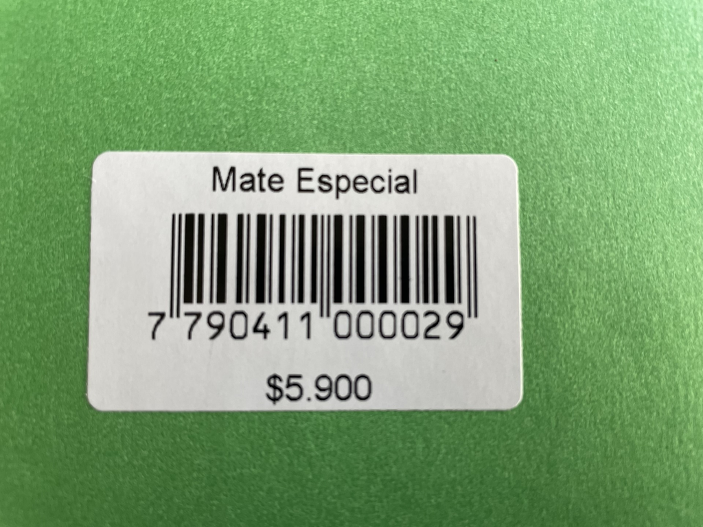 Etiquetas Adhesivas Codigo de Barras 30x50mm x 200 unids impresas
