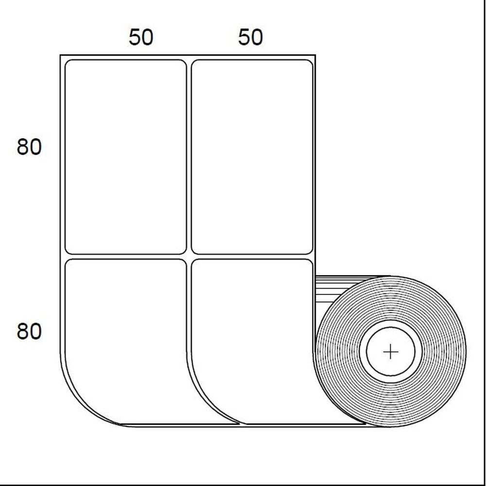 Etiquetas para Impresora Zebra SB 80x50mm x 800 uds