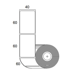[80ETD40x60Col1] Etiquetas para Impresora Xprinter 60x40mm x 700 uds Térmicas Directas