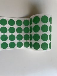 Etiquetas Redondas Diam Ø 20 x 1000 uds Color Verde