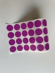 Etiquetas Redondas Diam Ø 20 x 1000 uds Color Morado