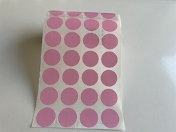 Etiquetas Redondas Diam Ø 20 x 1000 uds Color Rosado