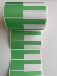 Etiquetas Marcar Cables Verdes 84x26mm x 500 unidades Plasticas