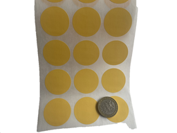 Etiquetas Redondas Diámetro Ø 30 x 1000 uds Color Amarillo