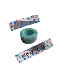 Cinta Tepra Lite Hojuelas Transparentes 11mm TPT11-017