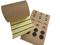 Rollo Etiquetas Zebra Adhesivas Kraft 22x32mm x 2500 unids.