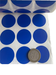 Etiquetas Redondas Diámetro Ø 30 x 1000 uds Color Azul